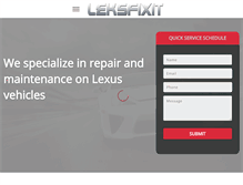 Tablet Screenshot of leksfixit.com